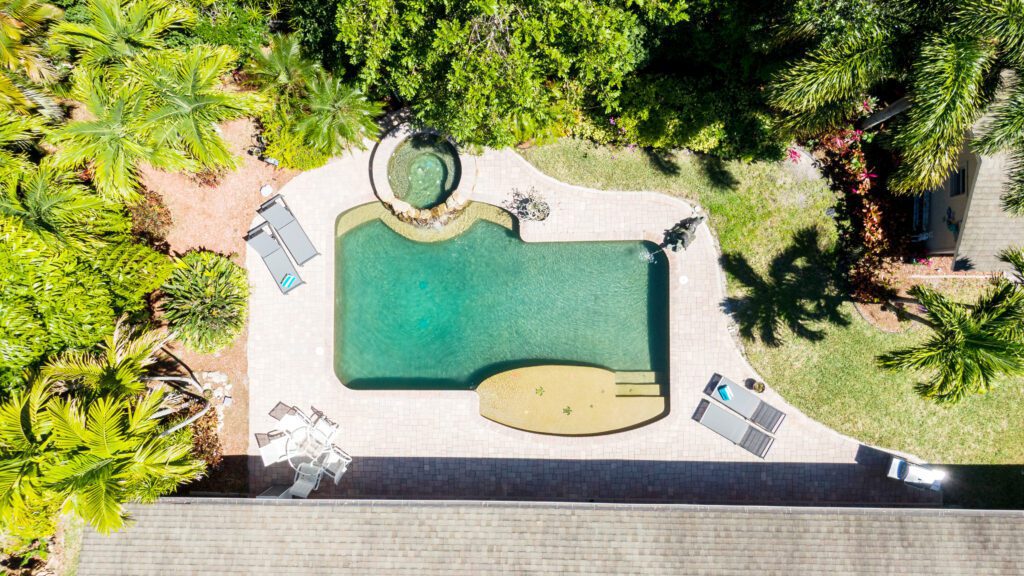 One downside of going through with Airbnb’s photographers is the unavailability of any use of drones to take aerial photos of the property.