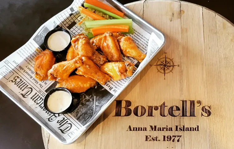 Grab some wings at Anna Maria Island's Bortell's Lounge. Established in 1977, and one of AMI's hottest nightlife attractions