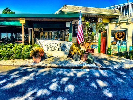 AMI's Bridge Tender Inn, one of the best dockside bars and gills on the island.