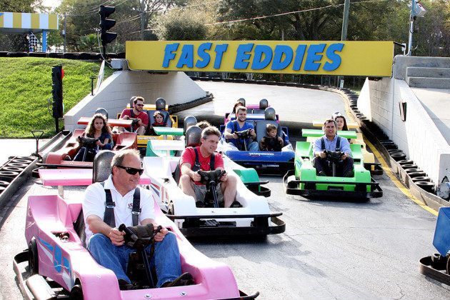 Well known for its 1200 feet long go-kart course, family members of all ages will have the time of their lives at Fast Eddie's Fun Center