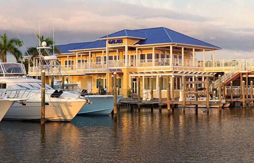 The Island Ocean Star restaurant, immediately perched on Anna Maria Island Marina