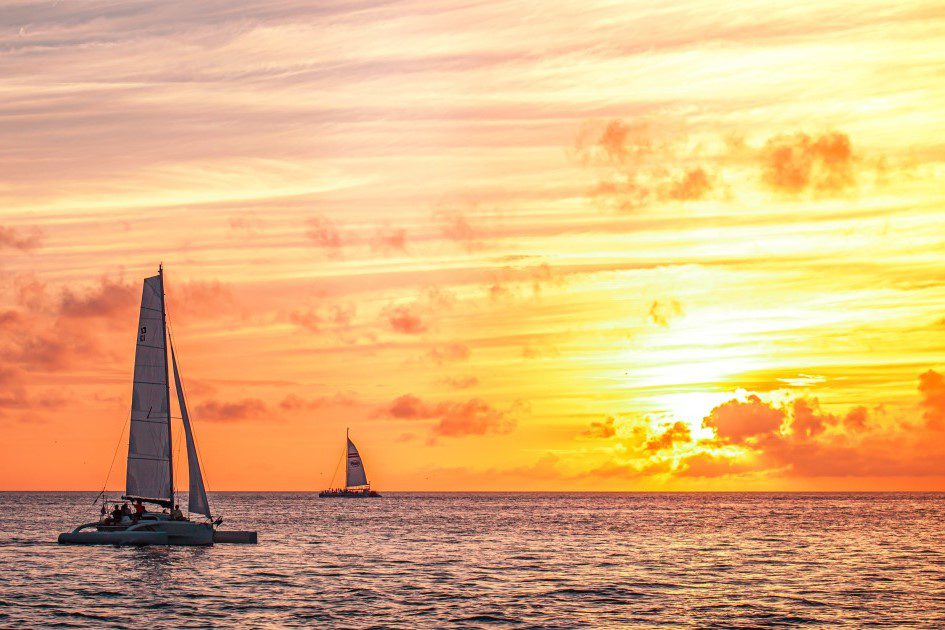 Enjoy a romantic sailing experience, while marveling at the beautiful kaleidoscope of colors that is Anna Maria Island's sunset. 