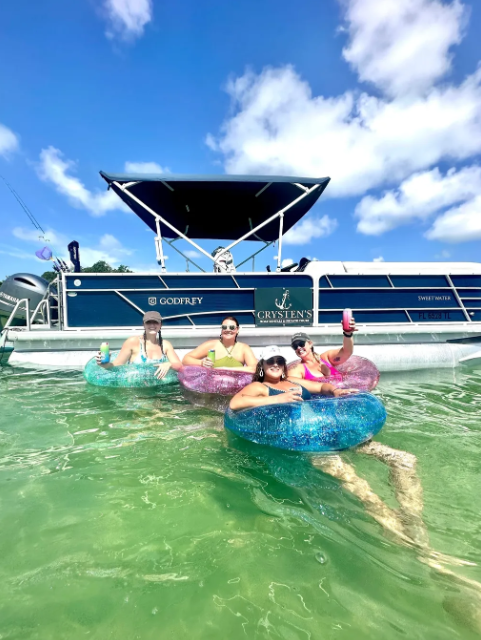Crysten's AMI, the perfect spot for families and groups of friends to book their boat tours.